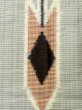 Photo5: M0818P Vintage Japanese women   Black HITOE unlined / Silk. Plaid Checks Arrow feathers pattern  (Grade C) (5)