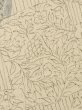 Photo7: M0818T Vintage Japanese women Pale Light Yellow HITOE unlined / Silk. Flower,   (Grade C) (7)