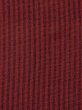 Photo6: M0818U Antique Japanese women   Dark Red HITOE unlined / Silk. Stripes,   (Grade D) (6)