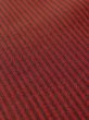 Photo8: M0818U Antique Japanese women   Dark Red HITOE unlined / Silk. Stripes,   (Grade D) (8)