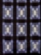 Photo4: Mint M0818W Vintage Japanese women   Navy Blue HITOE unlined / Wool. Stripes,   (Grade A) (4)