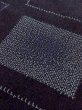 Photo7: M0818Y Vintage Japanese women   Navy Blue HITOE unlined / Silk. Quadrangle   (Grade C) (7)