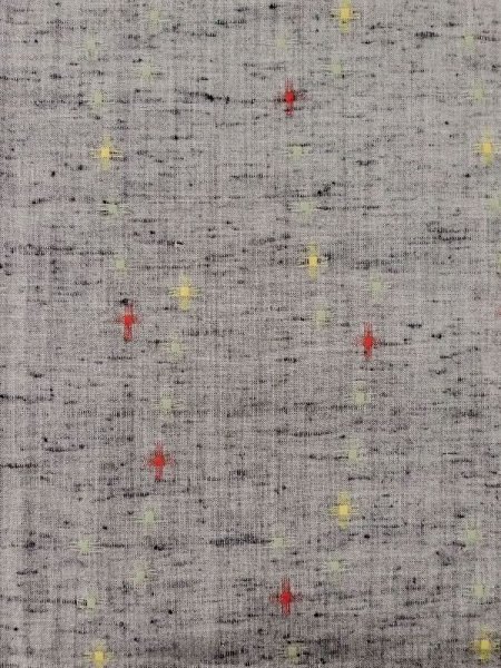 Photo3: M0818Z Vintage Japanese women   Gray HITOE unlined / Wool. Cross   (Grade C) (3)