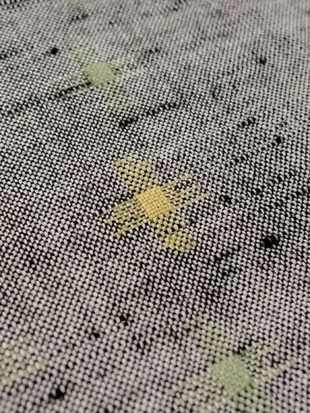 Photo8: M0818Z Vintage Japanese women   Gray HITOE unlined / Wool. Cross   (Grade C) (8)