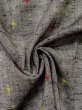 Photo10: M0818Z Vintage Japanese women   Gray HITOE unlined / Wool. Cross   (Grade C) (10)