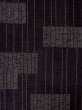 Photo3: M0819A Used Japanese women   Black HITOE unlined / Wool. Stripes,   (Grade C) (3)