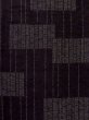 Photo4: M0819A Used Japanese women   Black HITOE unlined / Wool. Stripes,   (Grade C) (4)