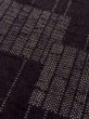 Photo7: M0819A Used Japanese women   Black HITOE unlined / Wool. Stripes,   (Grade C) (7)