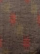 Photo4: M0819B Used Japanese women Dark  Gray HITOE unlined / Wool. Abstract pattern   (Grade C) (4)