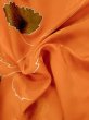 Photo10: M0829B Vintage Japanese women   Orange MICHIYUKI outer coat / Silk. Flower,   (Grade C) (10)