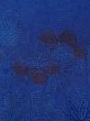 Photo5: M0829H Antique Japanese women  Vivid Blue MICHIYUKI outer coat / Silk. Peony,   (Grade C) (5)