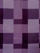 Photo5: M0829K Vintage Japanese women   Purple Rain coat / Synthetic. Plaid Checks   (Grade C) (5)