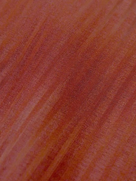 Photo7: M0829M Vintage Japanese women  Grayish Coral MICHIYUKI outer coat / Synthetic. Stripes,   (Grade D) (7)