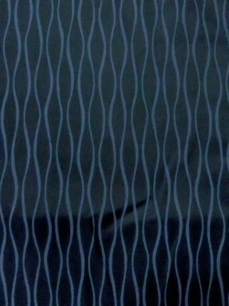 Photo3: M0829N Vintage Japanese women  Dark Navy Blue Rain coat / Synthetic. Curved lines   (Grade C) (3)