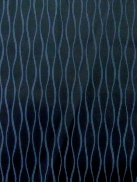 Photo4: M0829N Vintage Japanese women  Dark Navy Blue Rain coat / Synthetic. Curved lines   (Grade C) (4)