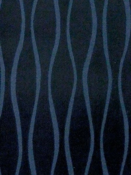 Photo6: M0829N Vintage Japanese women  Dark Navy Blue Rain coat / Synthetic. Curved lines   (Grade C) (6)