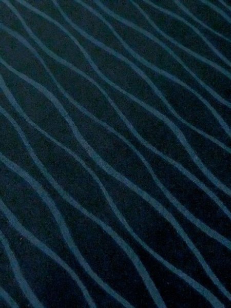 Photo8: M0829N Vintage Japanese women  Dark Navy Blue Rain coat / Synthetic. Curved lines   (Grade C) (8)