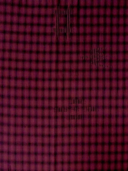 Photo3: M0829O Vintage Japanese women Dark Vivid Dark Red Rain coat / Synthetic. Bird,   (Grade C) (3)