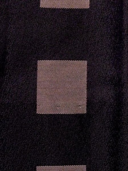 Photo6: M0829P Vintage Japanese women  Dark Brown Rain coat / Synthetic. Plaid Checks   (Grade B) (6)