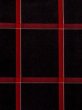 Photo6: M0829V Vintage Japanese women   Black Rain coat / Synthetic. Plaid Checks   (Grade D) (6)