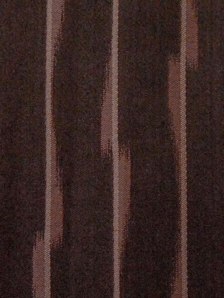 Photo6: M0829X Vintage Japanese women Dark Grayish Brown MICHIYUKI outer coat / Synthetic. Line   (Grade C) (6)