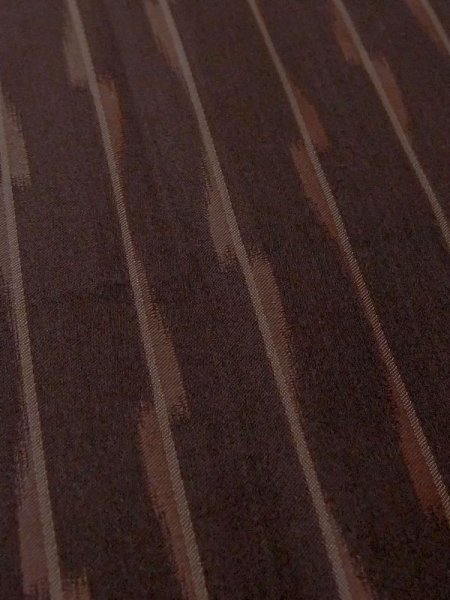 Photo8: M0829X Vintage Japanese women Dark Grayish Brown MICHIYUKI outer coat / Synthetic. Line   (Grade C) (8)