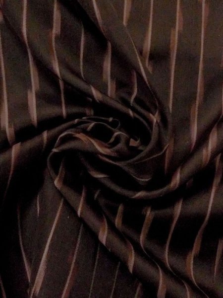 Photo9: M0829X Vintage Japanese women Dark Grayish Brown MICHIYUKI outer coat / Synthetic. Line   (Grade C) (9)