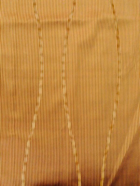 Photo4: M0829Y Vintage Japanese women   Golden Yellow MICHIYUKI outer coat / Synthetic. Curved lines,   (Grade C) (4)