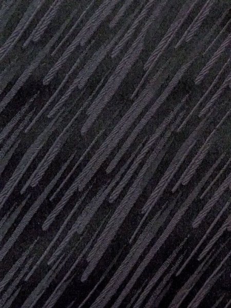 Photo5: M0830A Vintage Japanese women   Black MICHIYUKI outer coat / Synthetic. Line   (Grade B) (5)