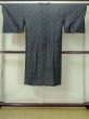 Photo2: M0830C Vintage Japanese women  Dark Gray MICHIYUKI outer coat / Synthetic. Abstract pattern   (Grade C) (2)