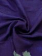 Photo9: M0830D Antique Japanese women  Vivid Purple MICHIYUKI outer coat / Silk. Peony,   (Grade D) (9)