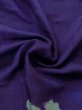 Photo9: M0830D Antique Japanese women  Vivid Purple MICHIYUKI outer coat / Silk. Peony,   (Grade D) (9)
