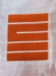 Photo8: Mint M0901A Vintage Japanese Kimono  Vivid Orange HANHABA OBI half width sash  Synthetic. (Grade A) (8)