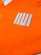 Photo10: Mint M0901A Vintage Japanese Kimono  Vivid Orange HANHABA OBI half width sash  Synthetic. (Grade A) (10)