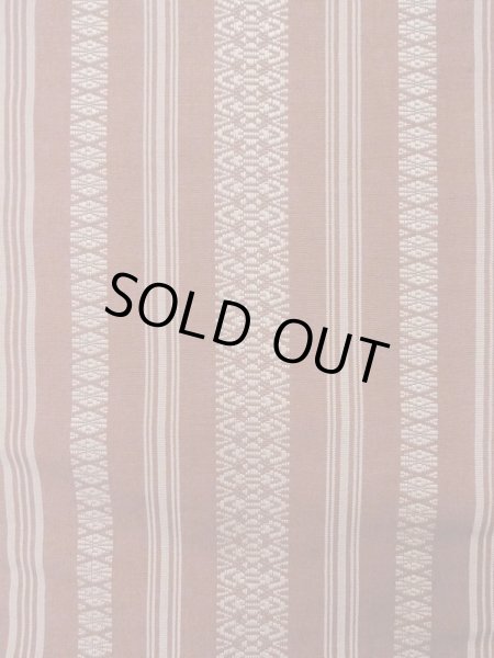 Photo2: M0901F Vintage Japanese Kimono   Dark Red HANHABA OBI half width sash KENJO pattern(A prestigious pattern meaning that it was presented to the Shogunate.) Silk. (Grade C) (2)