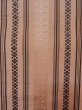 Photo2: M0901G Vintage Japanese Kimono   Beige HANHABA OBI half width sash KENJO pattern(A prestigious pattern meaning that it was presented to the Shogunate.) Silk. (Grade C) (2)