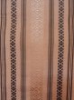 Photo2: M0901G Vintage Japanese Kimono   Beige HANHABA OBI half width sash KENJO pattern(A prestigious pattern meaning that it was presented to the Shogunate.) Silk. (Grade C) (2)