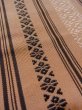 Photo7: M0901G Vintage Japanese Kimono   Beige HANHABA OBI half width sash KENJO pattern(A prestigious pattern meaning that it was presented to the Shogunate.) Silk. (Grade C) (7)