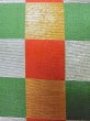 Photo4: Mint M0901I Vintage Japanese Kimono   Red HANHABA OBI half width sash Quadrangle Silk. (Grade A) (4)