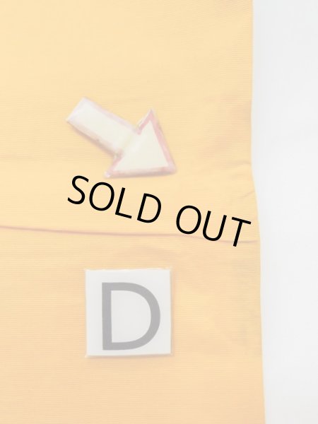 Photo11: M0901J Vintage Japanese Kimono  Vivid Purple HANHABA OBI half width sash Folding fan Silk. (Grade B) (11)