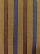 Photo2: M0901M Vintage Japanese Kimono   Brown HANHABA OBI half width sash Stripes Silk. (Grade B) (2)