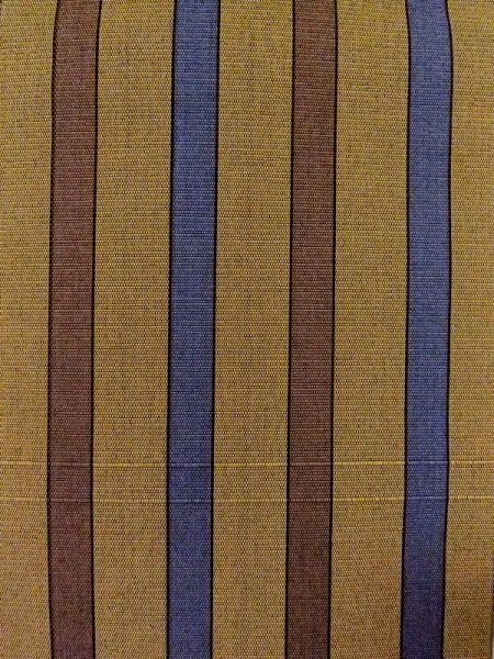 Photo2: M0901M Vintage Japanese Kimono   Brown HANHABA OBI half width sash Stripes Silk. (Grade B) (2)