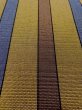 Photo8: M0901M Vintage Japanese Kimono   Brown HANHABA OBI half width sash Stripes Silk. (Grade B) (8)