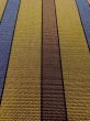 Photo8: M0901M Vintage Japanese Kimono   Brown HANHABA OBI half width sash Stripes Silk. (Grade B) (8)