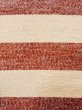 Photo2: M0901O Vintage Japanese Kimono   Off White HANHABA OBI half width sash Stripes Mixed. (Grade B) (2)
