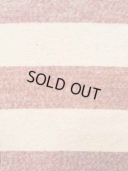 Photo2: M0901O Vintage Japanese Kimono   Off White HANHABA OBI half width sash Stripes Mixed. (Grade B) (2)