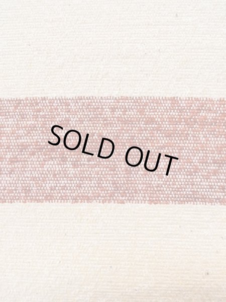 Photo3: M0901O Vintage Japanese Kimono   Off White HANHABA OBI half width sash Stripes Mixed. (Grade B) (3)