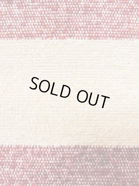 Photo4: M0901O Vintage Japanese Kimono   Off White HANHABA OBI half width sash Stripes Mixed. (Grade B) (4)