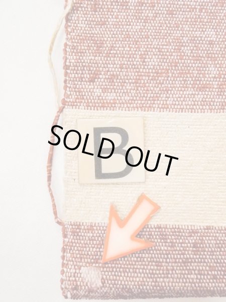 Photo11: M0901O Vintage Japanese Kimono   Off White HANHABA OBI half width sash Stripes Mixed. (Grade B) (11)