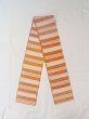 Photo1: M0901P Vintage Japanese Kimono   Off White HANHABA OBI half width sash Stripes Mixed. (Grade B) (1)